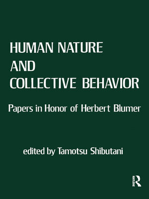 cover image of Human Nature and Collective Behavior